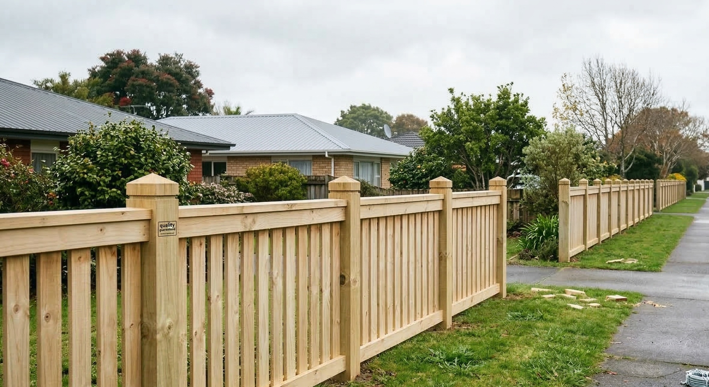 Good Fences — completed timber paling fence Tauranga