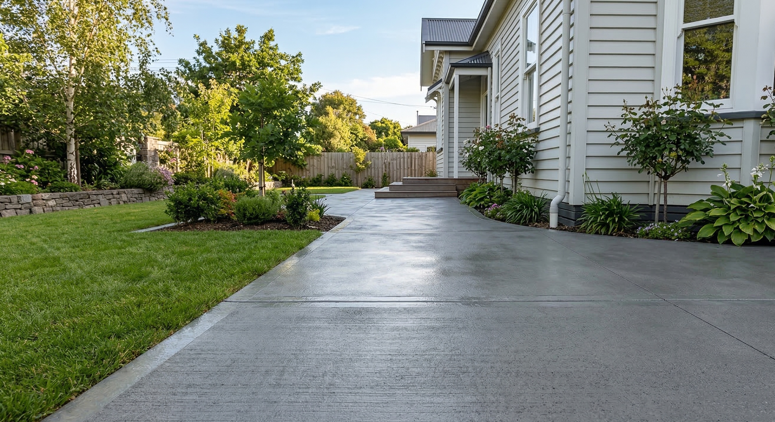 Hard Yards Concreting — patio and path concreting